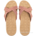 Summer Slippers Home Breathable Non-slip Mute Flax Slides Factory